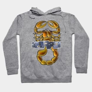 Front and Back Scorpio Tee Hoodie